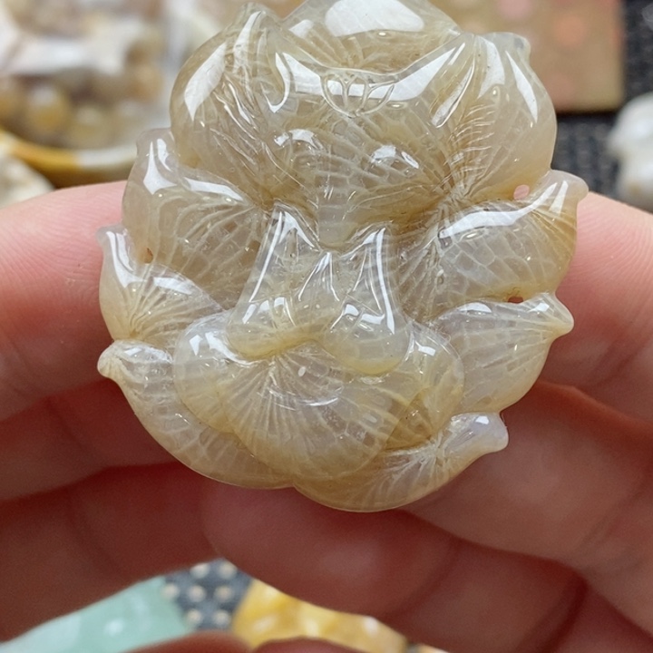 硅化珊瑚（珊瑚玉）颈饰未镶嵌