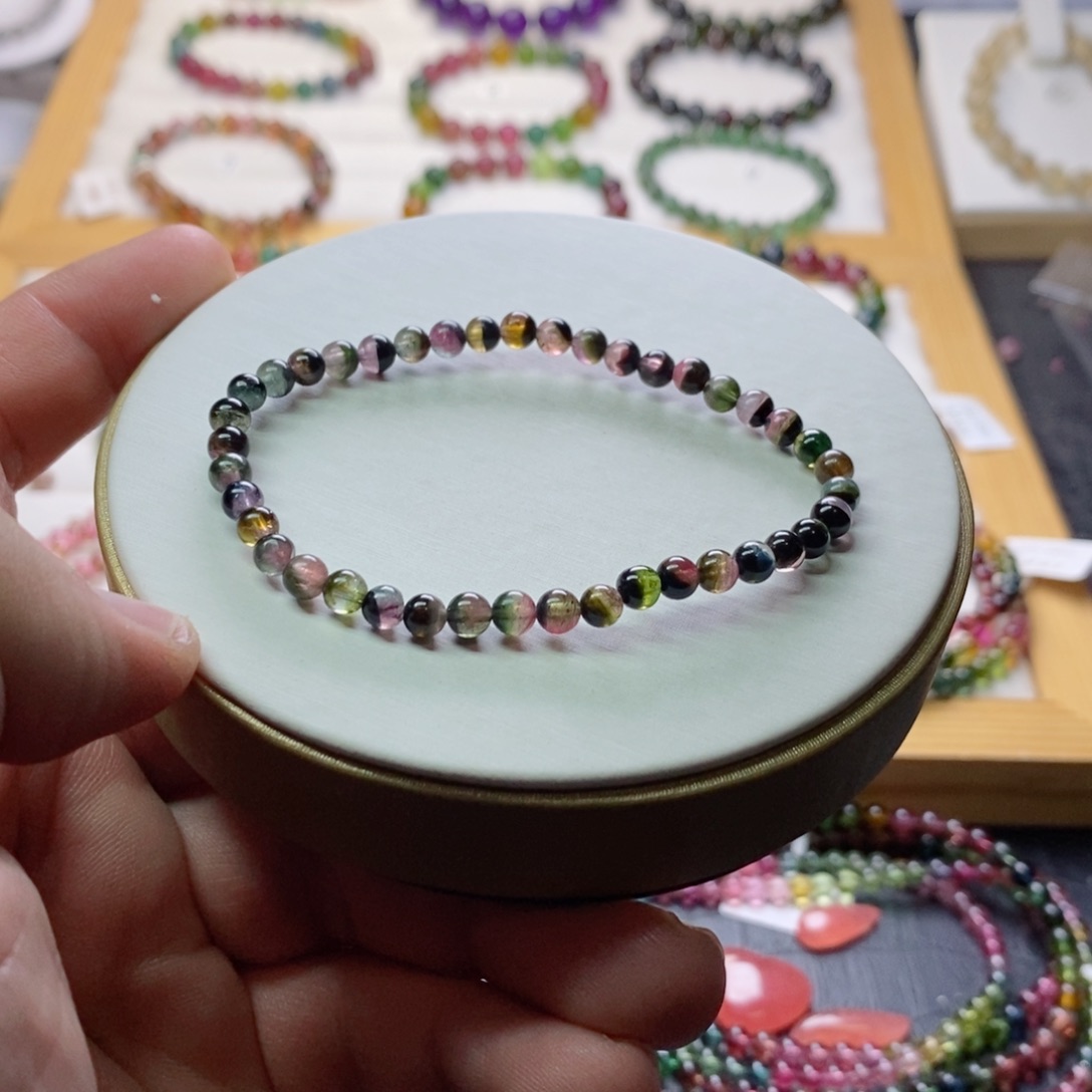 碧玺碧玺手链未镶嵌