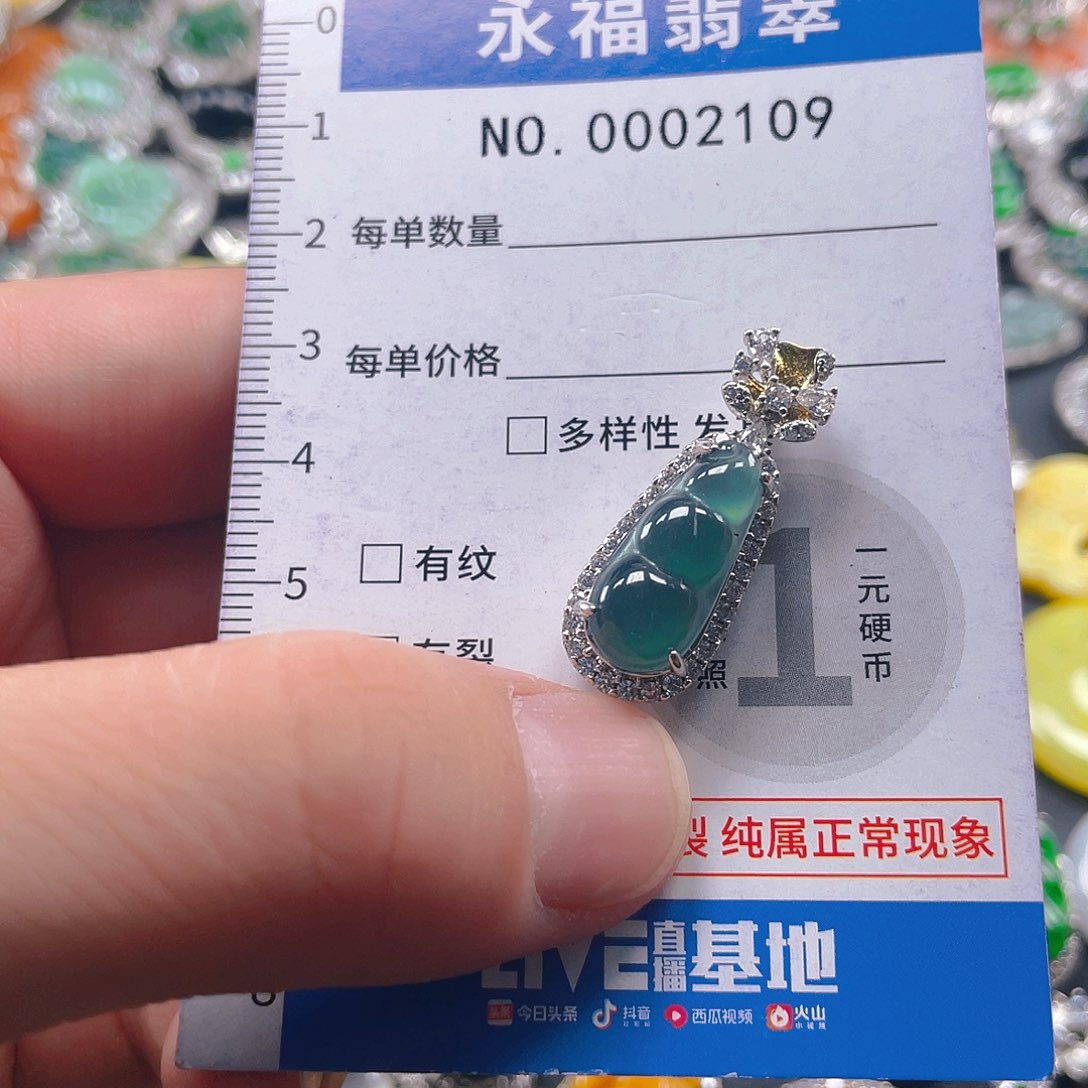 翡翠未镶嵌吊坠(不含链)