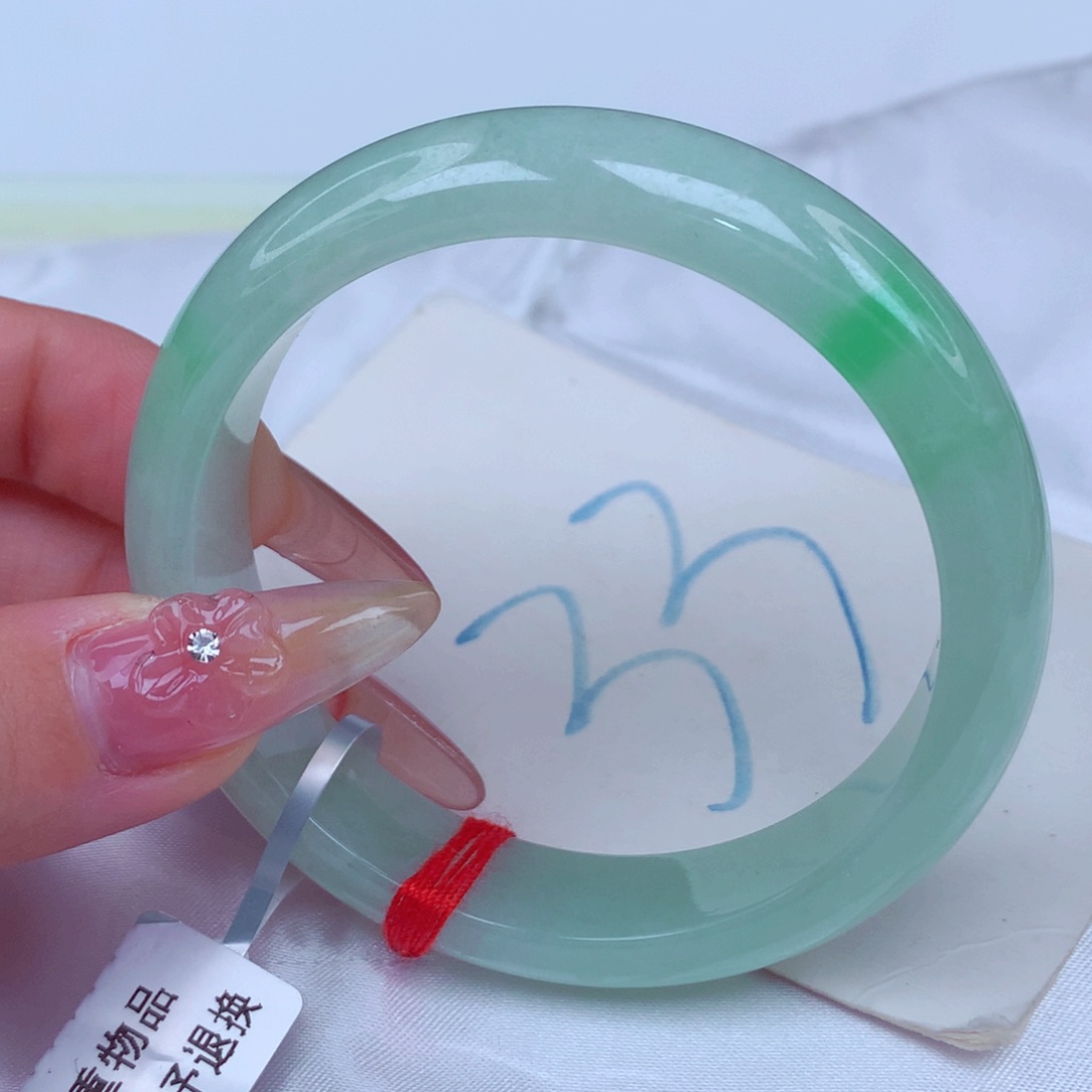 翡翠手镯未镶嵌天然缅甸翡翠A货手镯