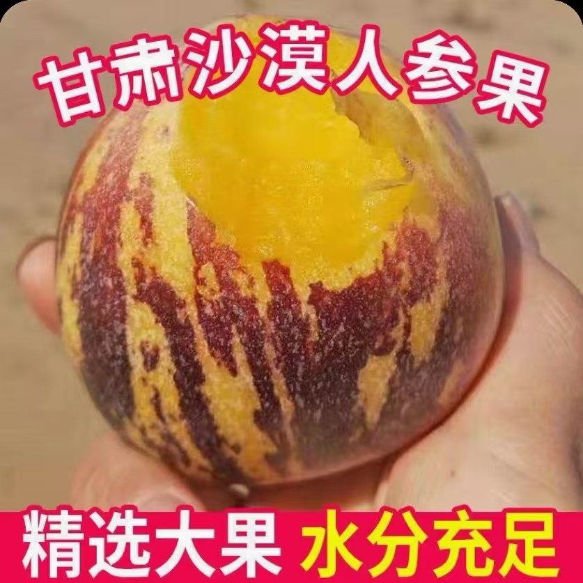甘肃民勤沙漠变绿洲人参果5/8斤新鲜水果黄肉低糖人生果