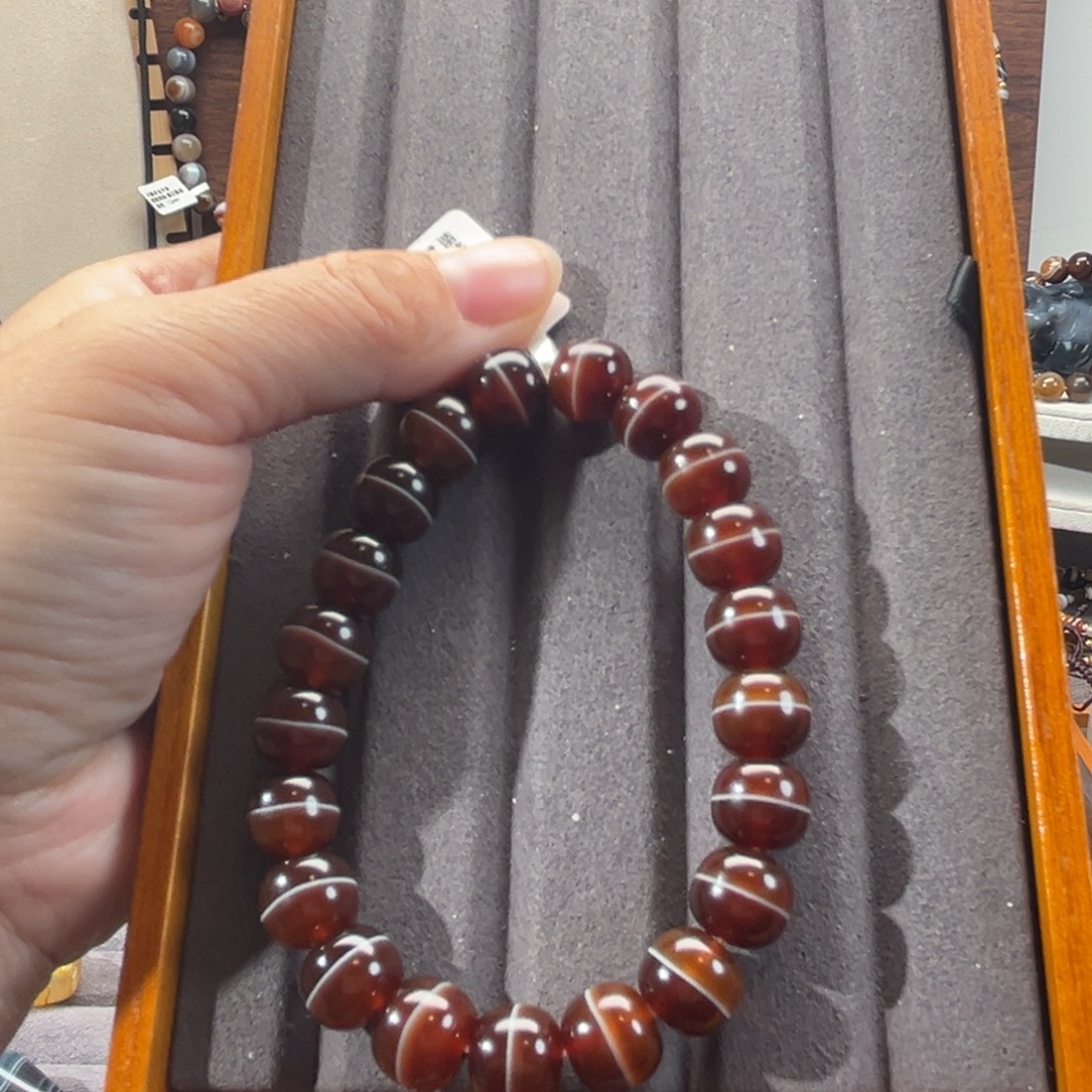 国***剑玛瑙/玉髓合金颈饰