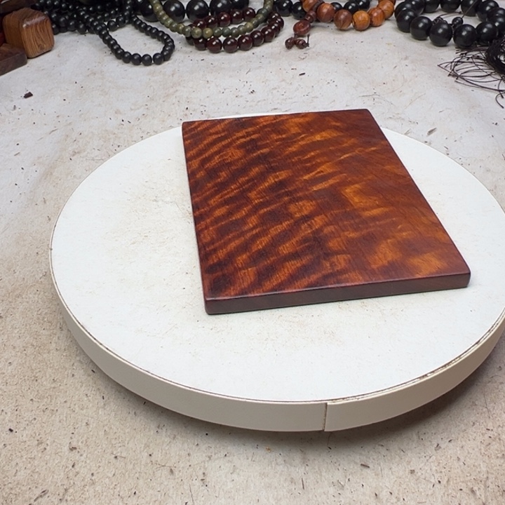 清***乐木缅甸花梨大果紫檀底座