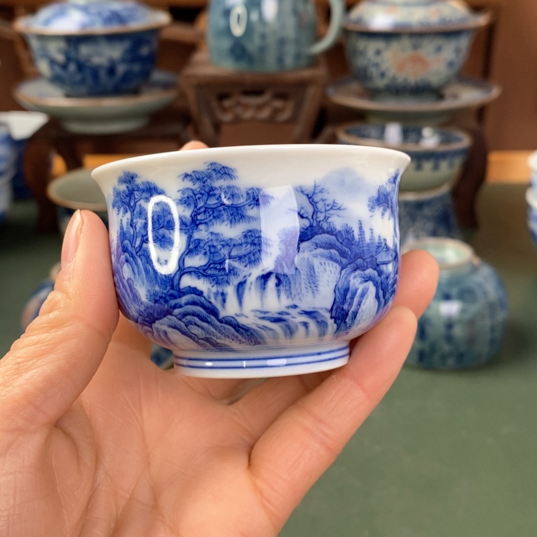 杯空*景德镇陶瓷手工手绘