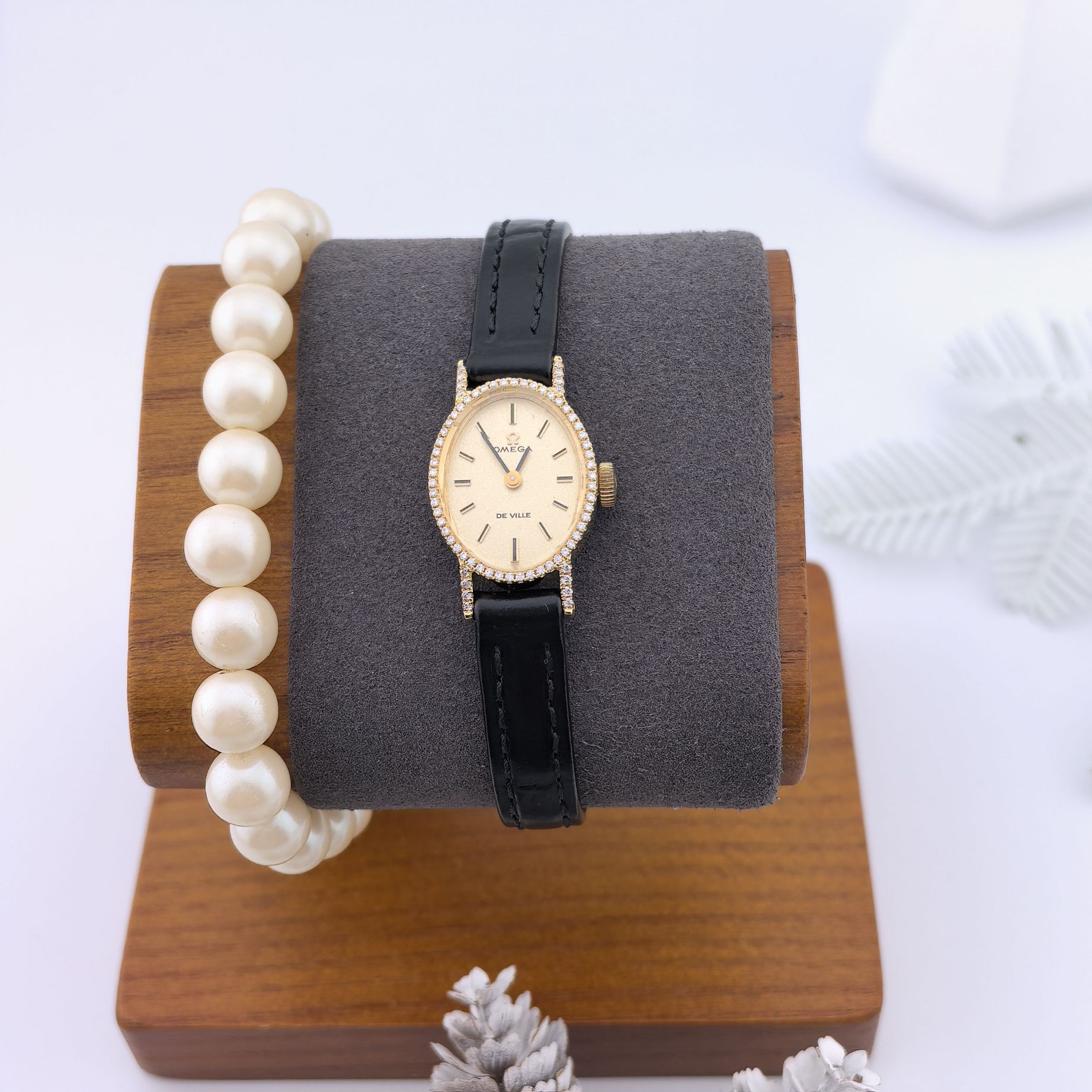 95新 Omega/欧米茄 中古欧米茄女表/手动机械/15*19.5mm/01097