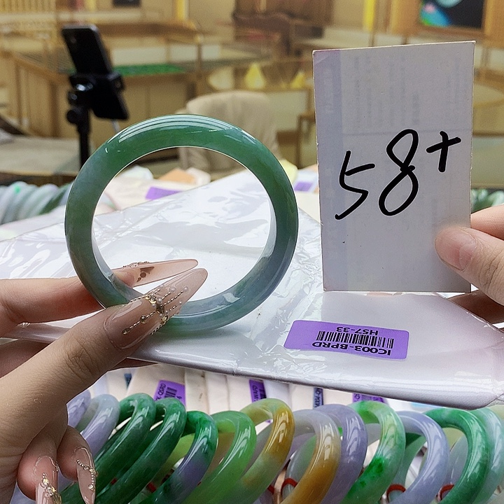 翡翠未镶嵌手镯nk