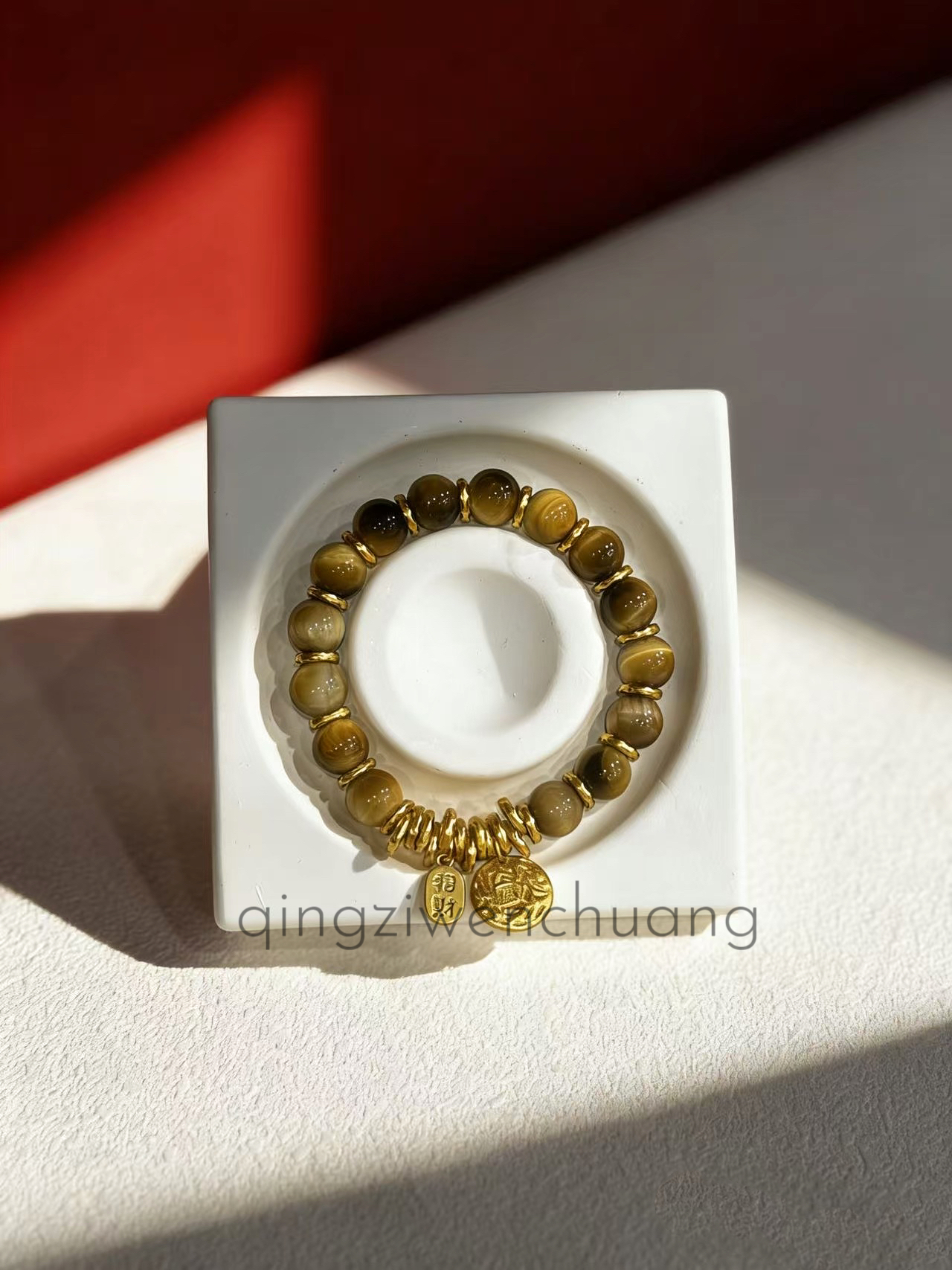 手链 DH 1339-轻奢小众款金虎眼10mm