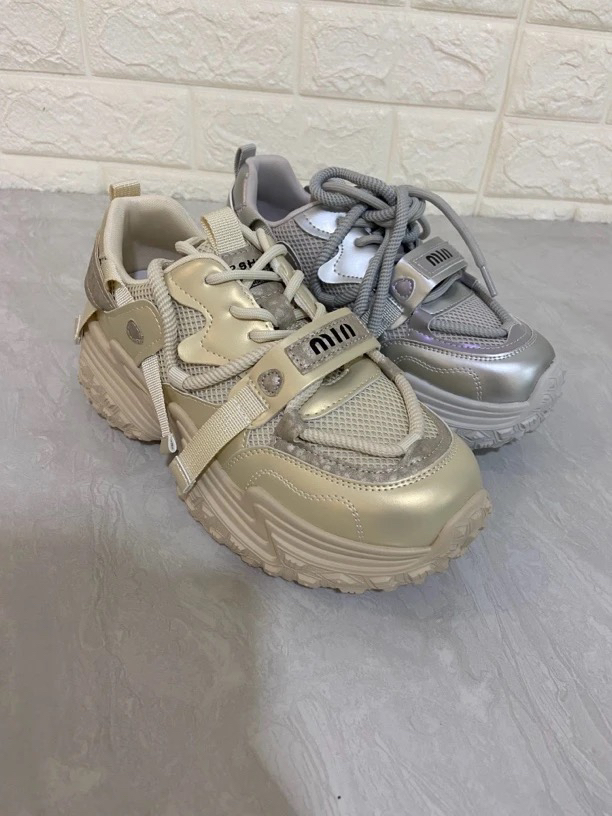 997-2厚底小个子增高老爹鞋女秋新款系带显脚小百搭休闲鞋
