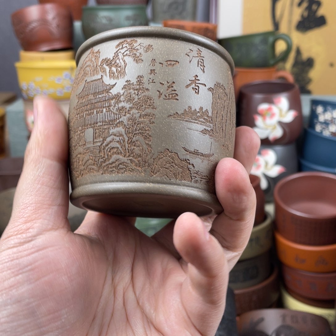 紫砂茶杯紫砂茶杯