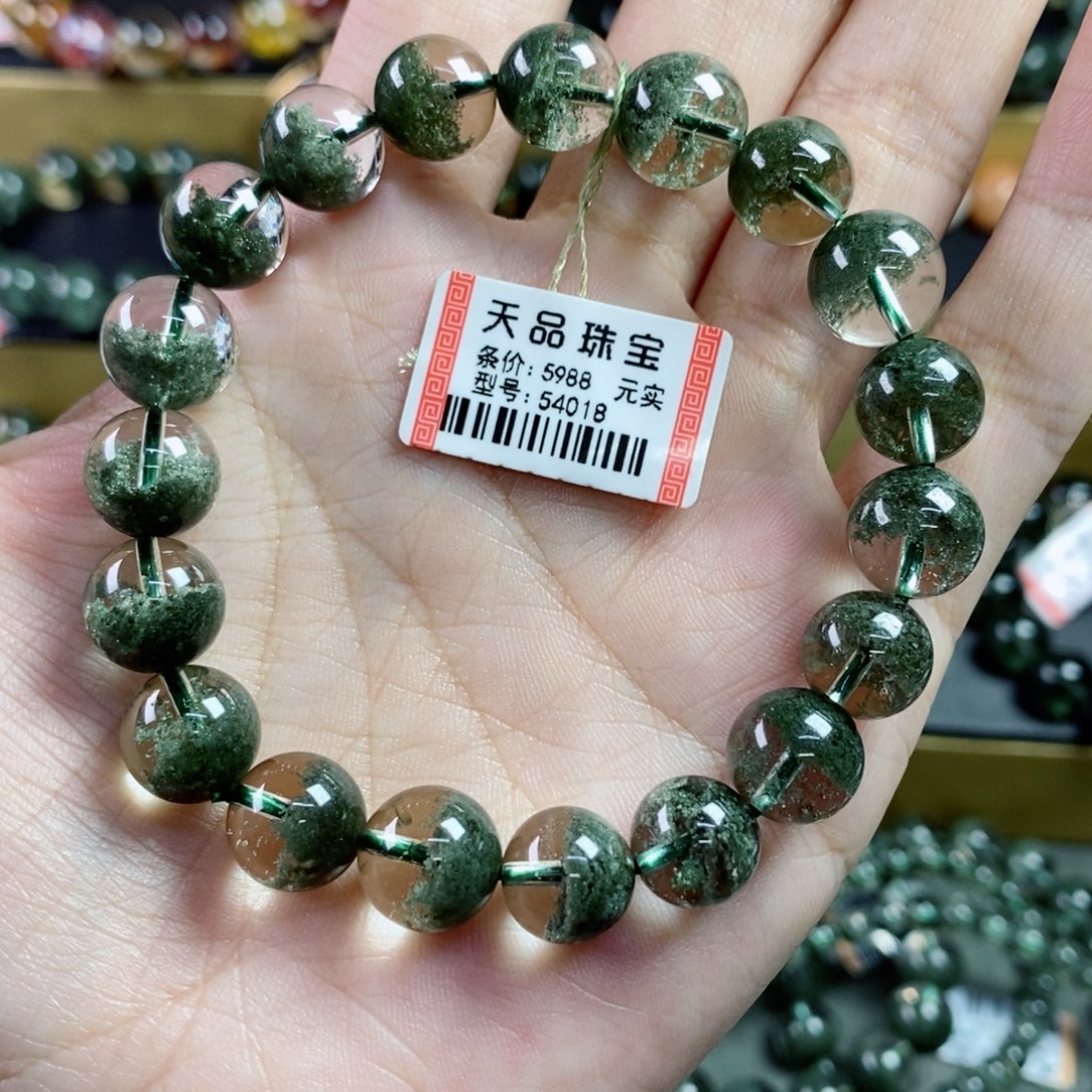 水晶手串未镶嵌关**觉绿幽灵54018