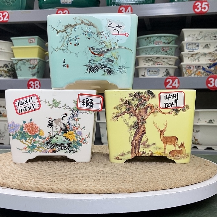 紫砂紫砂花盆0833