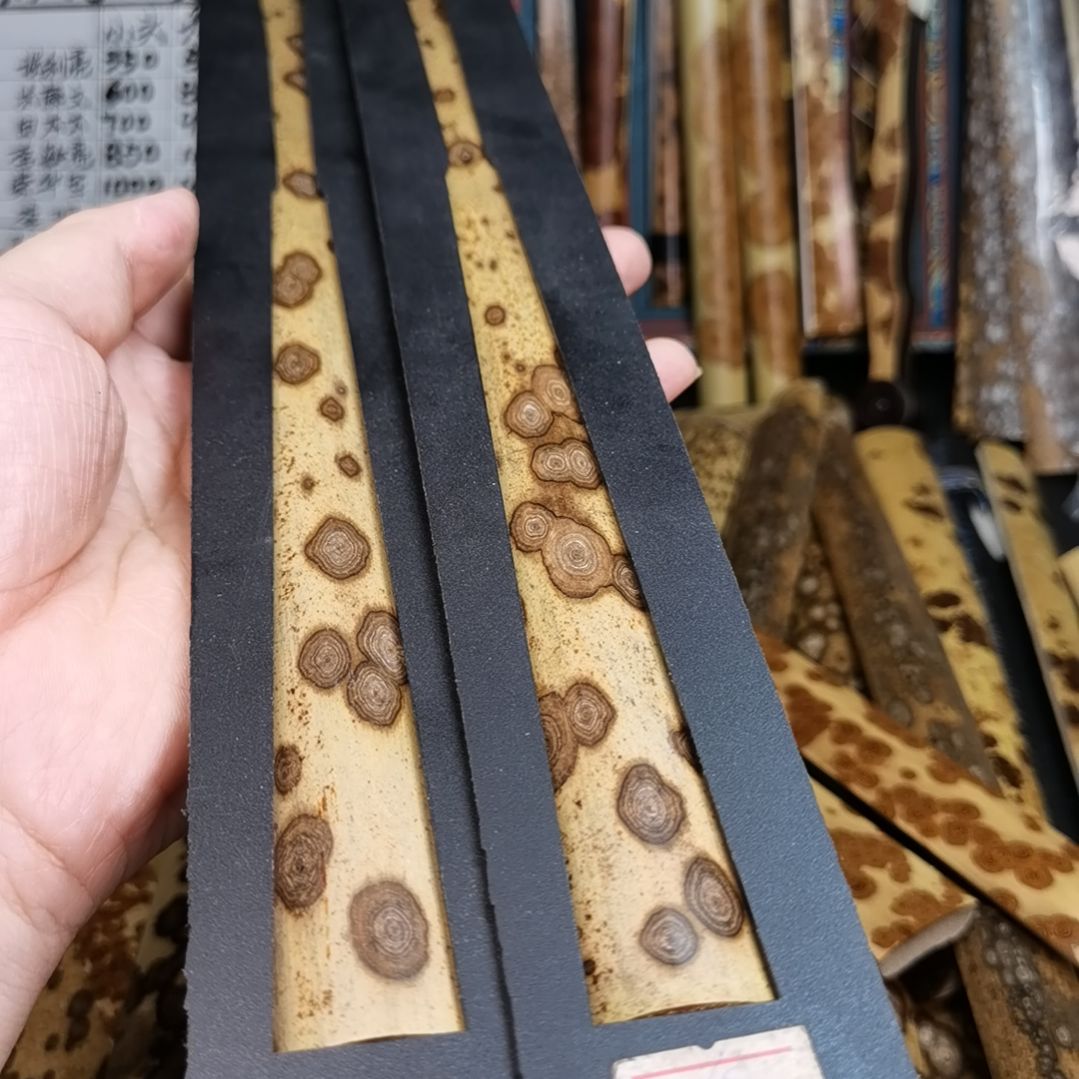 扇子大指纹花梅鹿精品扇料