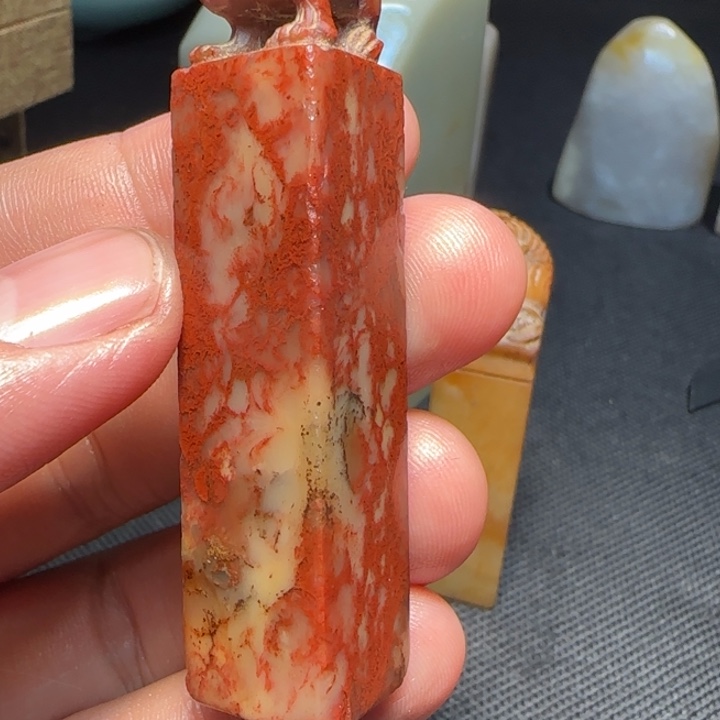 寿山石福集福寿山石印章