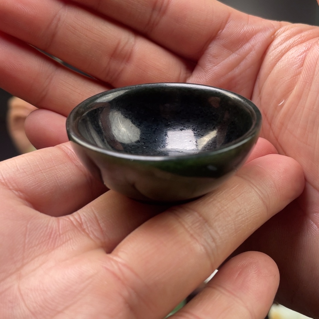 未镶嵌和田玉摆件和田玉茶杯未镶嵌