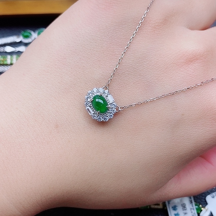 银S925镶嵌戒指翡翠