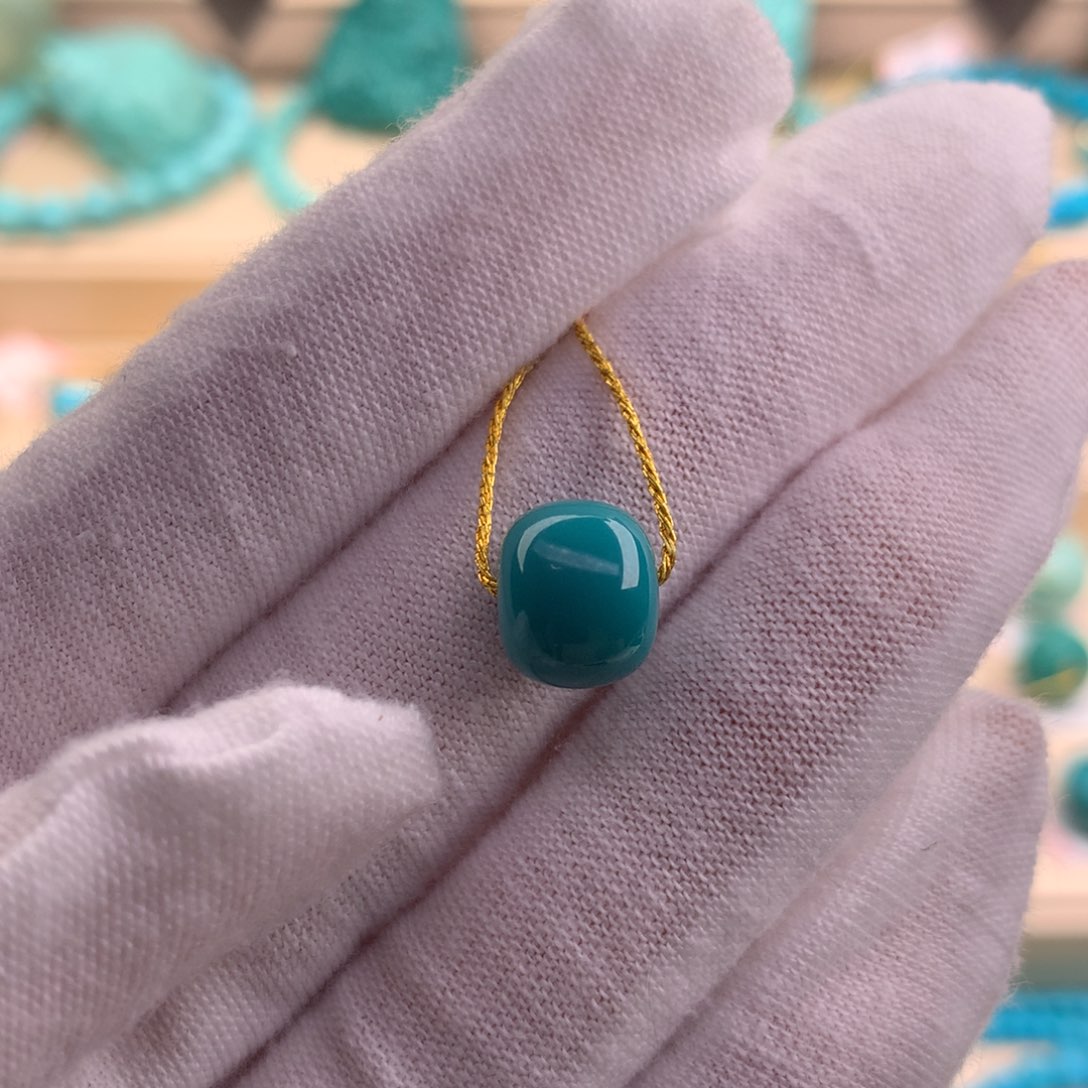 绿松石珠宝奇石未镶嵌9.8×8.3