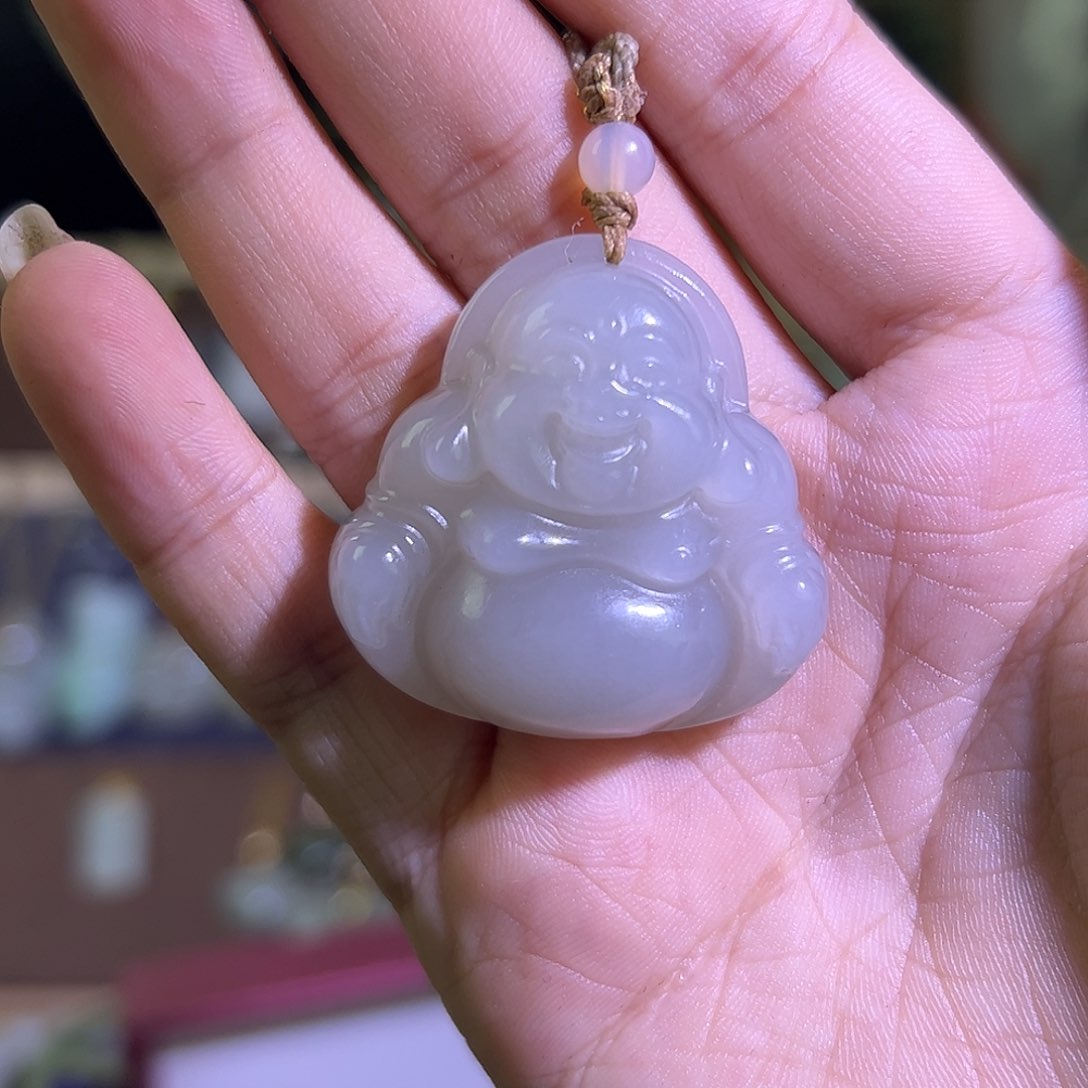 和田玉未镶嵌颈饰姜****