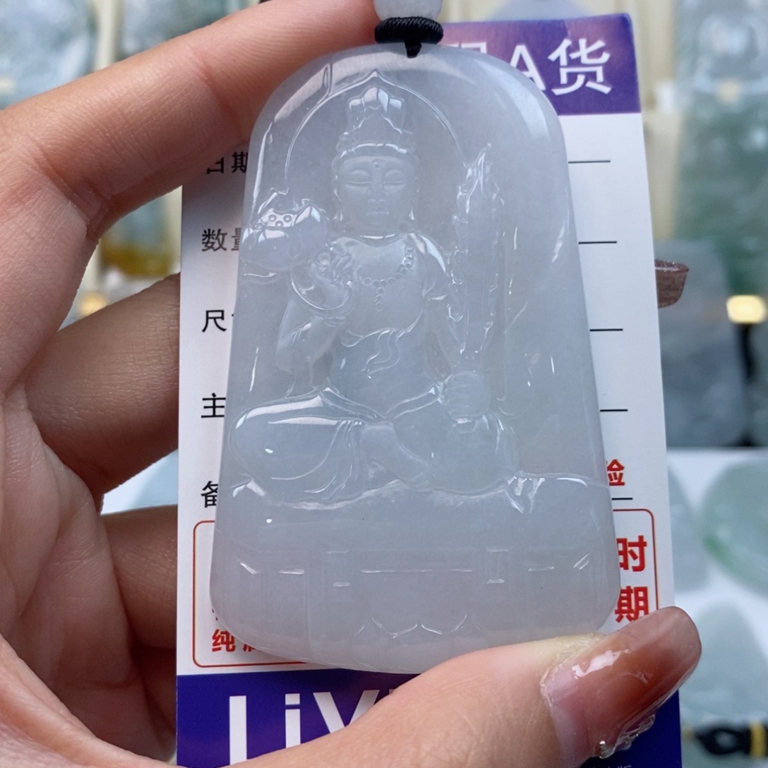 翡翠颈饰未镶嵌虚空天然缅甸翡翠