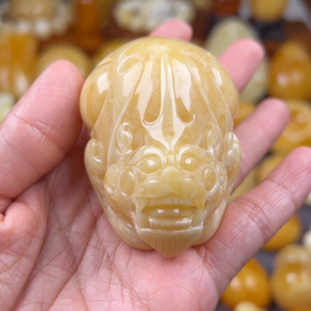 琥珀颈饰未镶嵌纯天然琥珀蜜蜡无优化