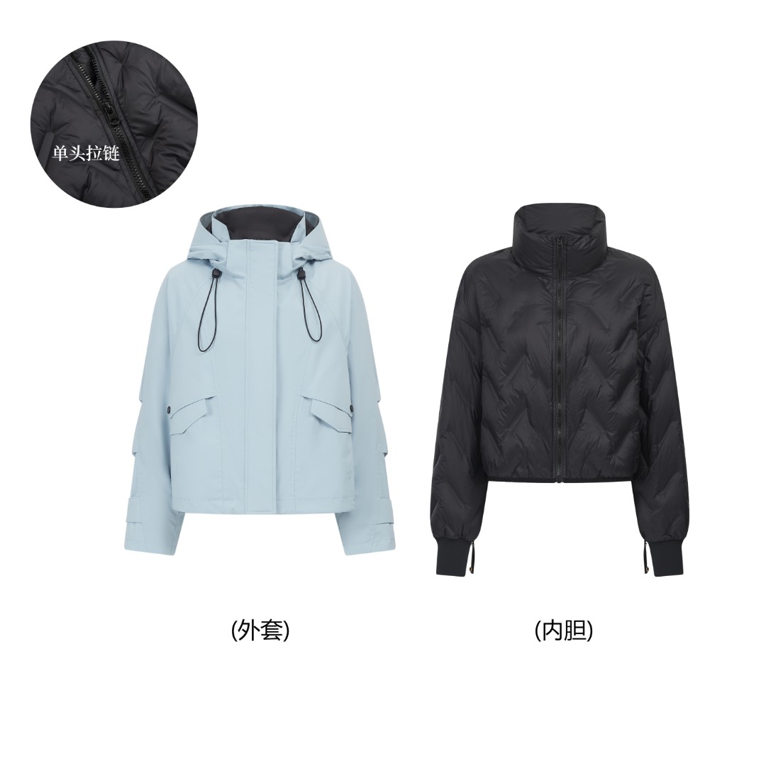 冰山两件套      (单拉链)     