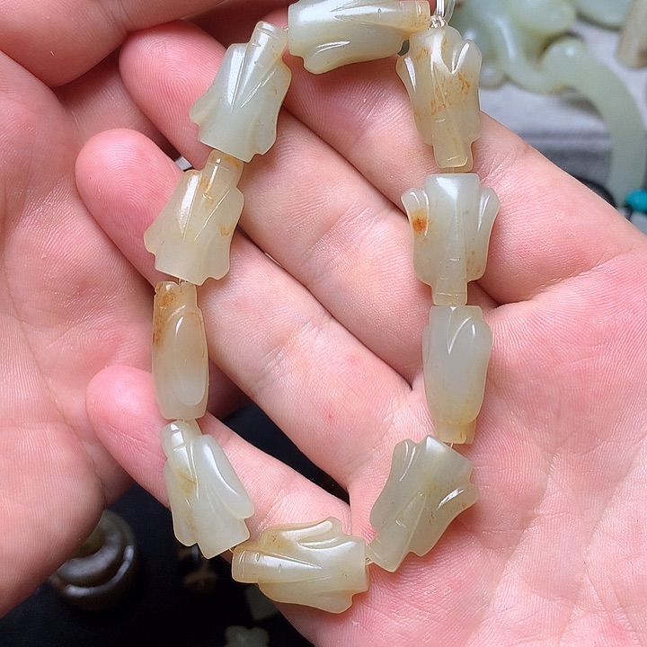 和田玉未镶嵌挂件贤*