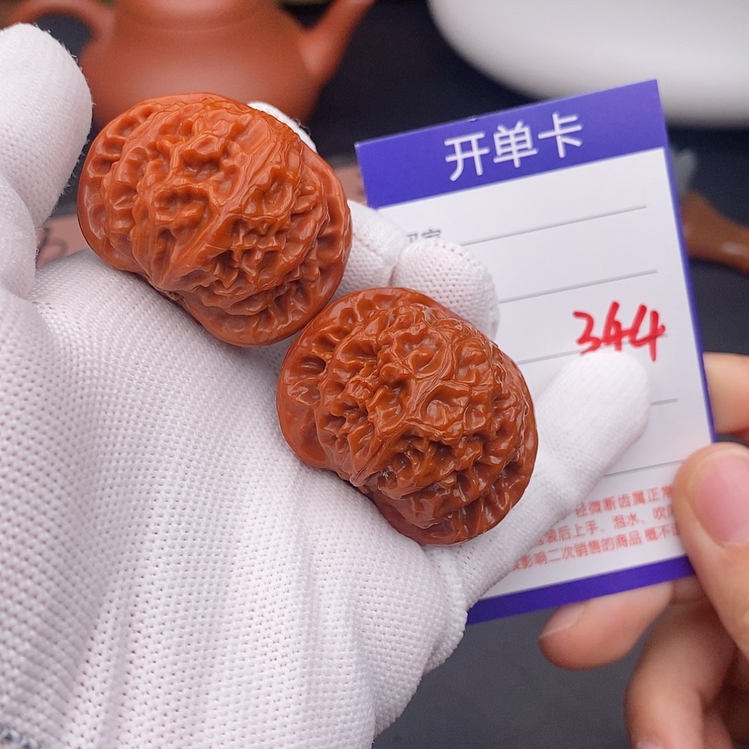 文玩核桃把件40宫灯344