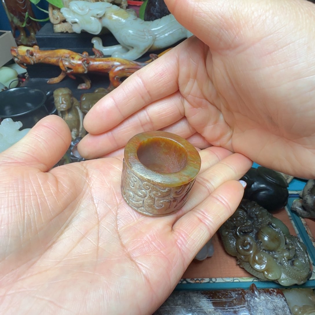 和田玉扳指未镶嵌