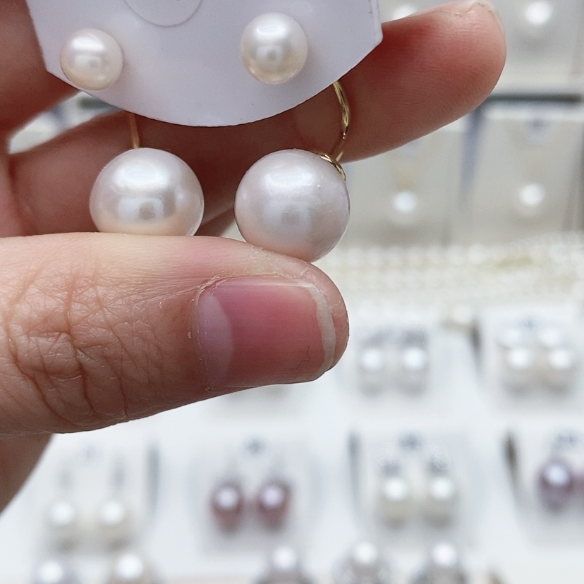 【闪购商品】淡水珍珠耳饰银S925镶嵌