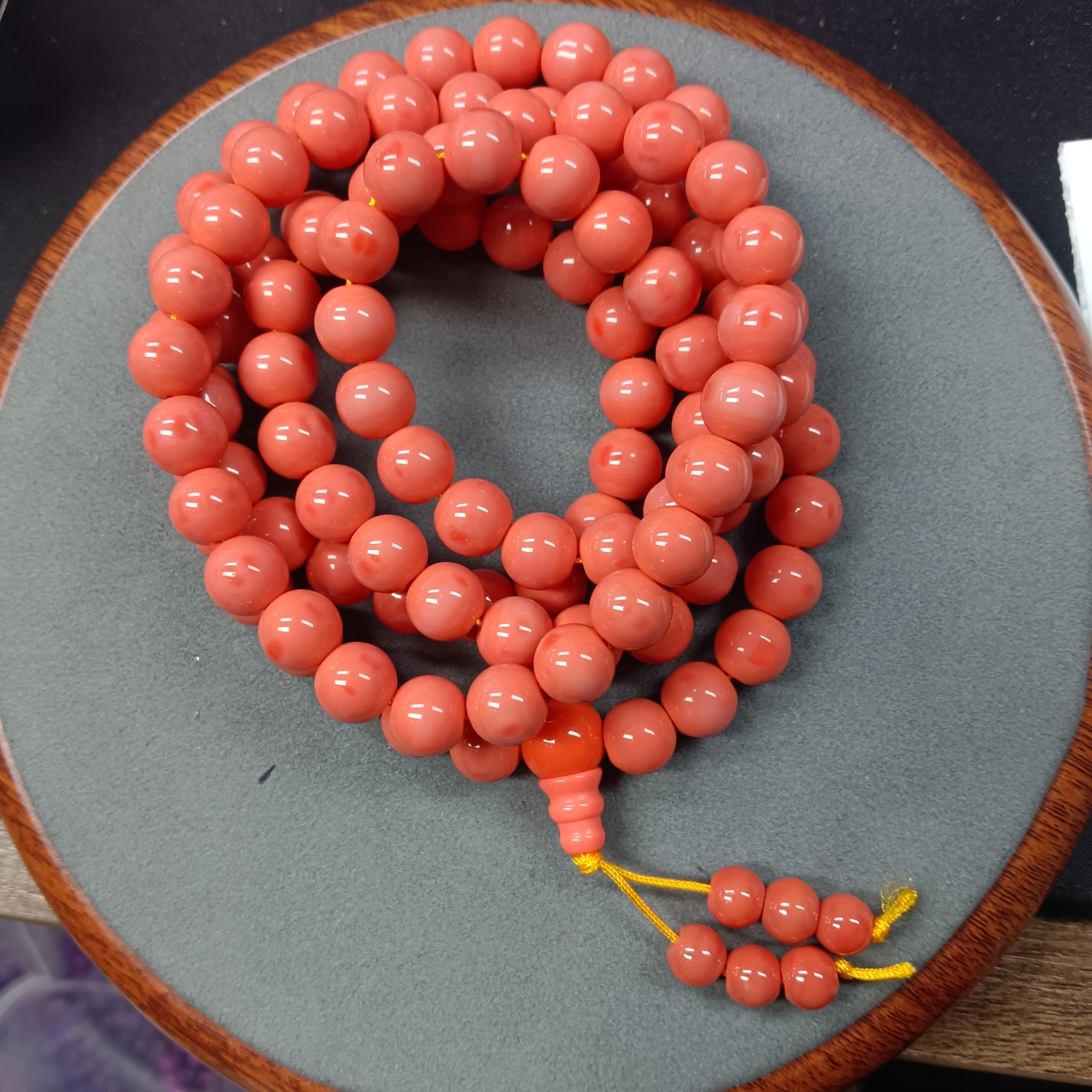 M539号-卡10m粉莫色108项链