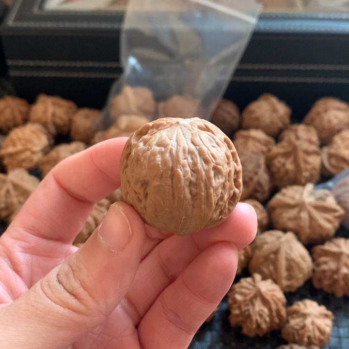 心***大文玩核桃把件铁锤