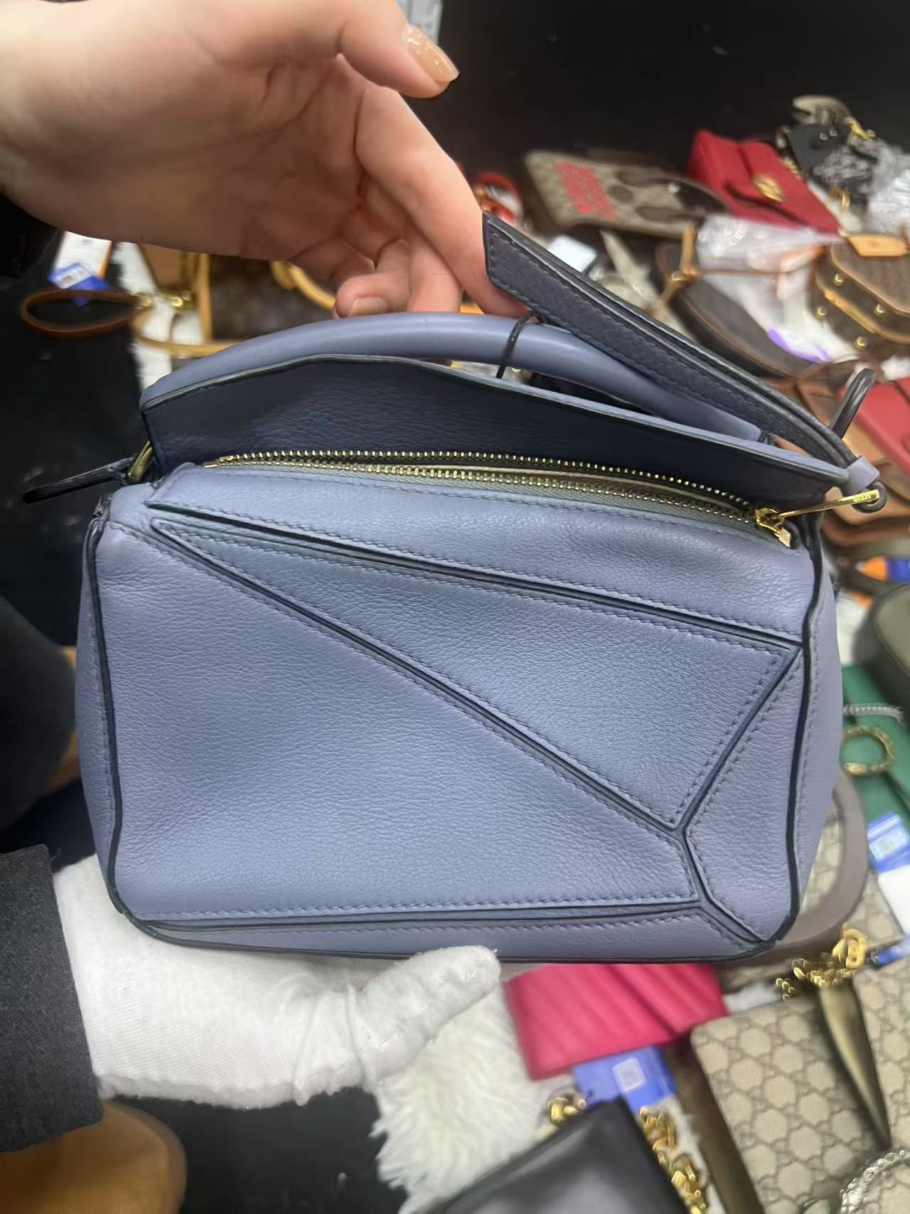 95新 LOEWE/罗意威 茉上/mini puzzle 斜挎包