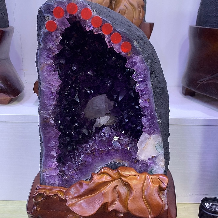 紫晶大型摆件（非配饰）未镶嵌小****豆蛋