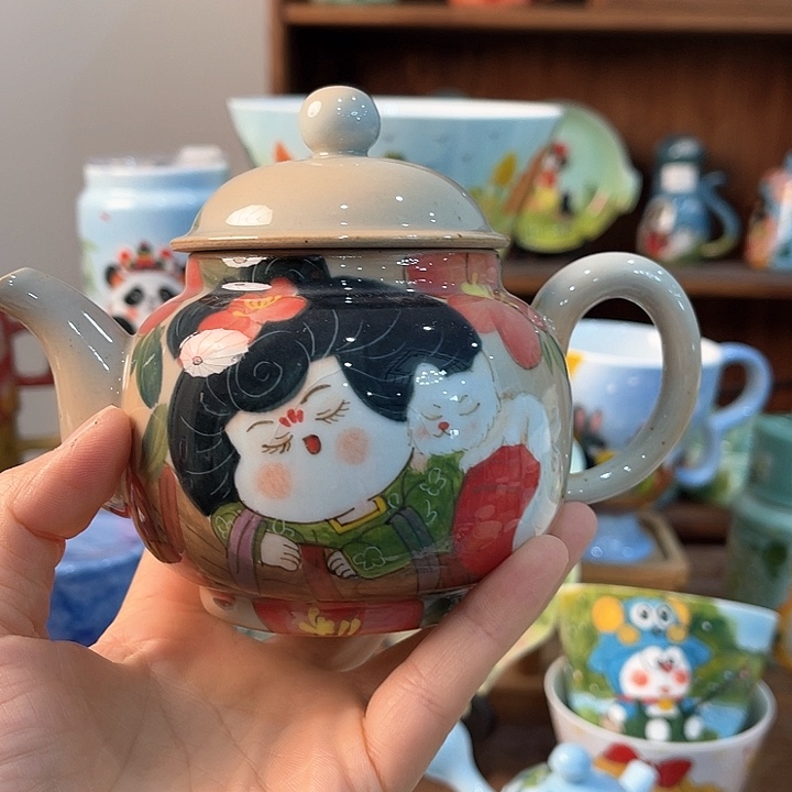 陶景德镇釉下手绘陶瓷 