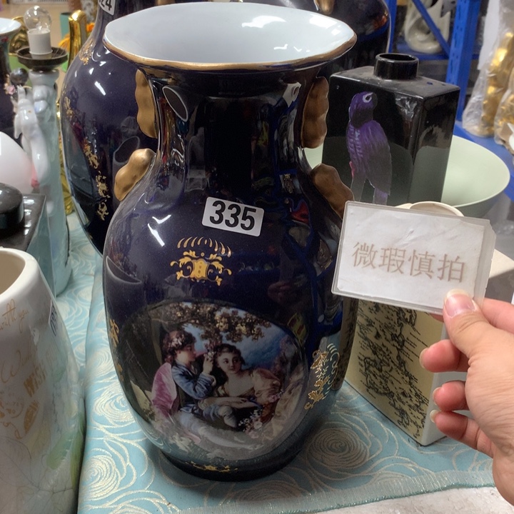摆件微瑕陶瓷介意勿拍