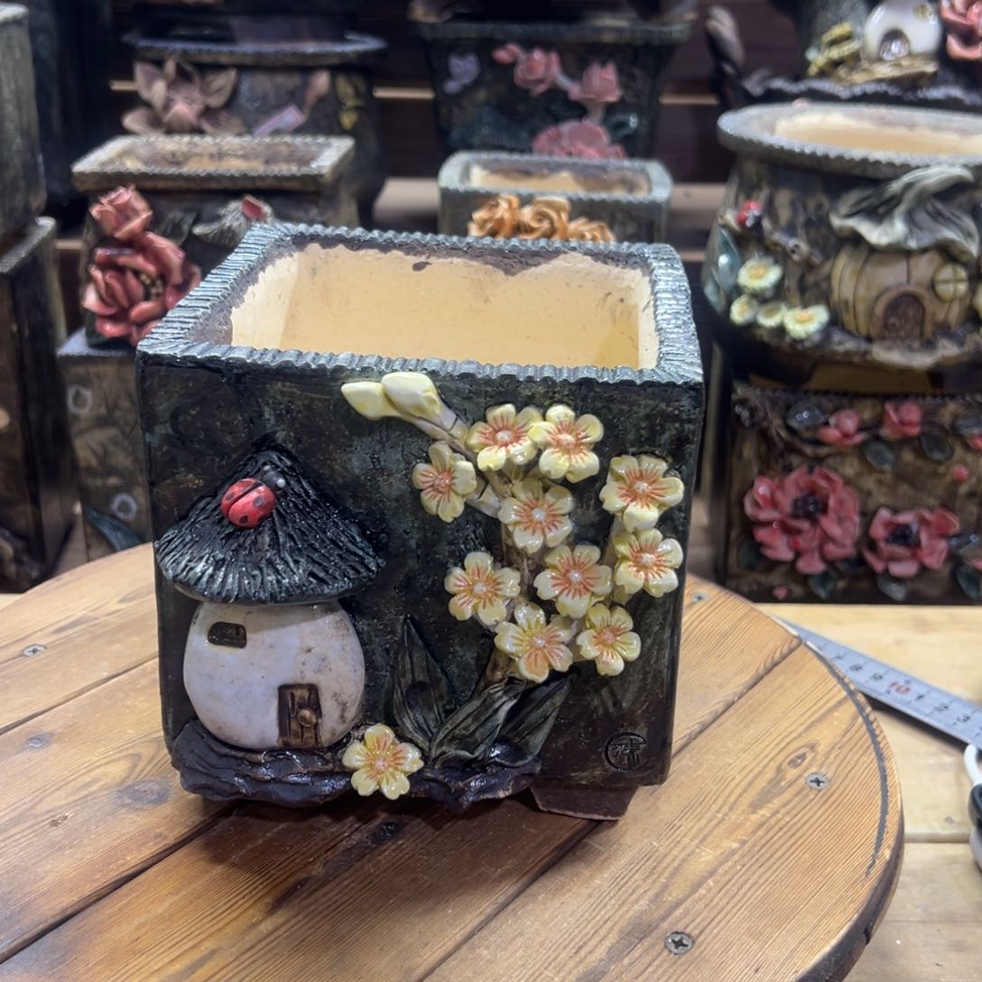 红陶青藤多肉花盆