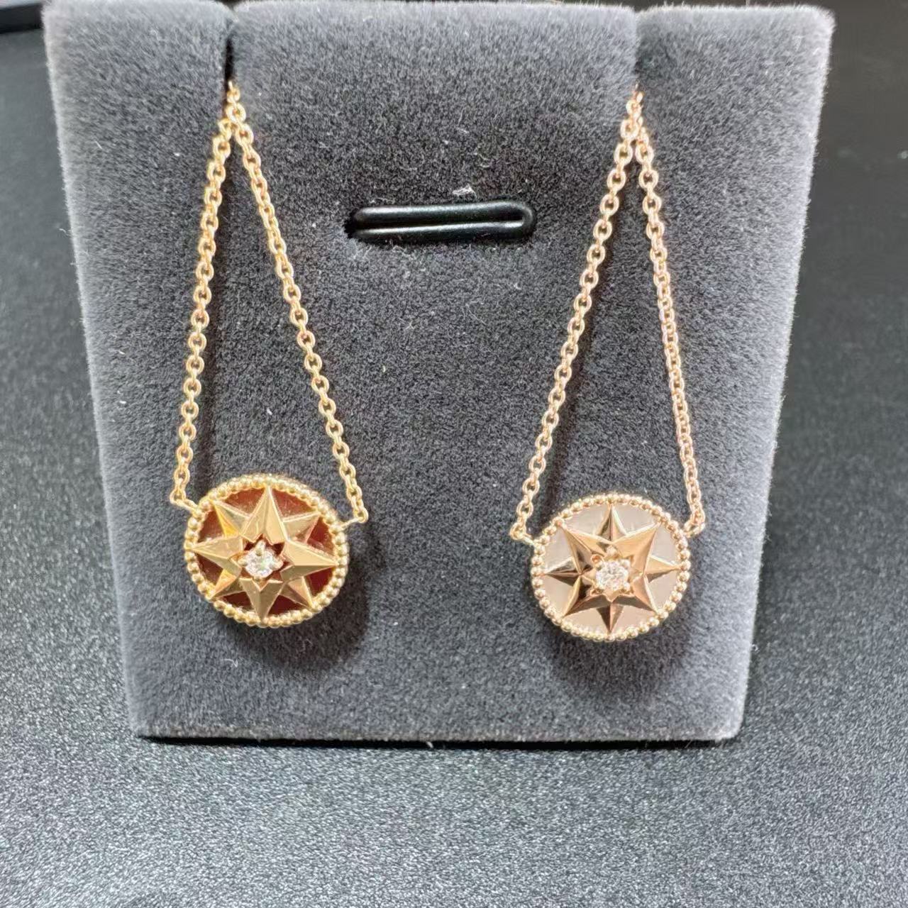 【金钻珠宝】18K金时尚罗盘钻石项链 重金精工版