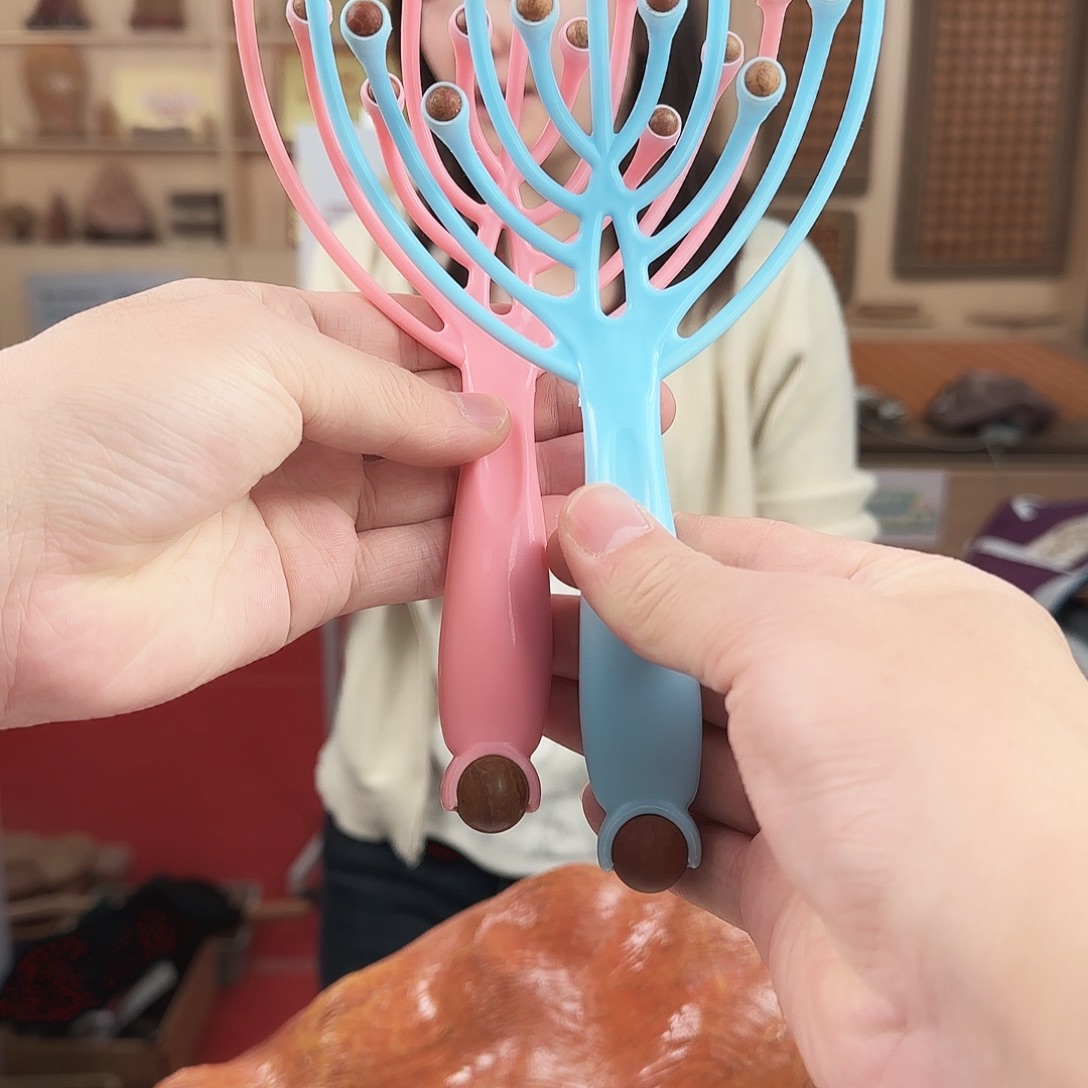 泗水砭石炸福利原石珠珊瑚梳