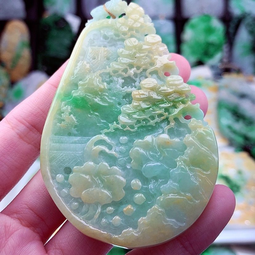 【闪购商品】翡翠颈饰未镶嵌逛*天然