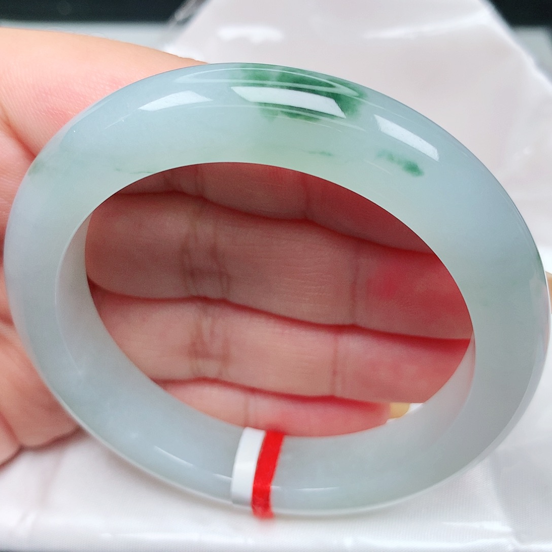 未镶嵌手镯翡翠13冰胶飘花