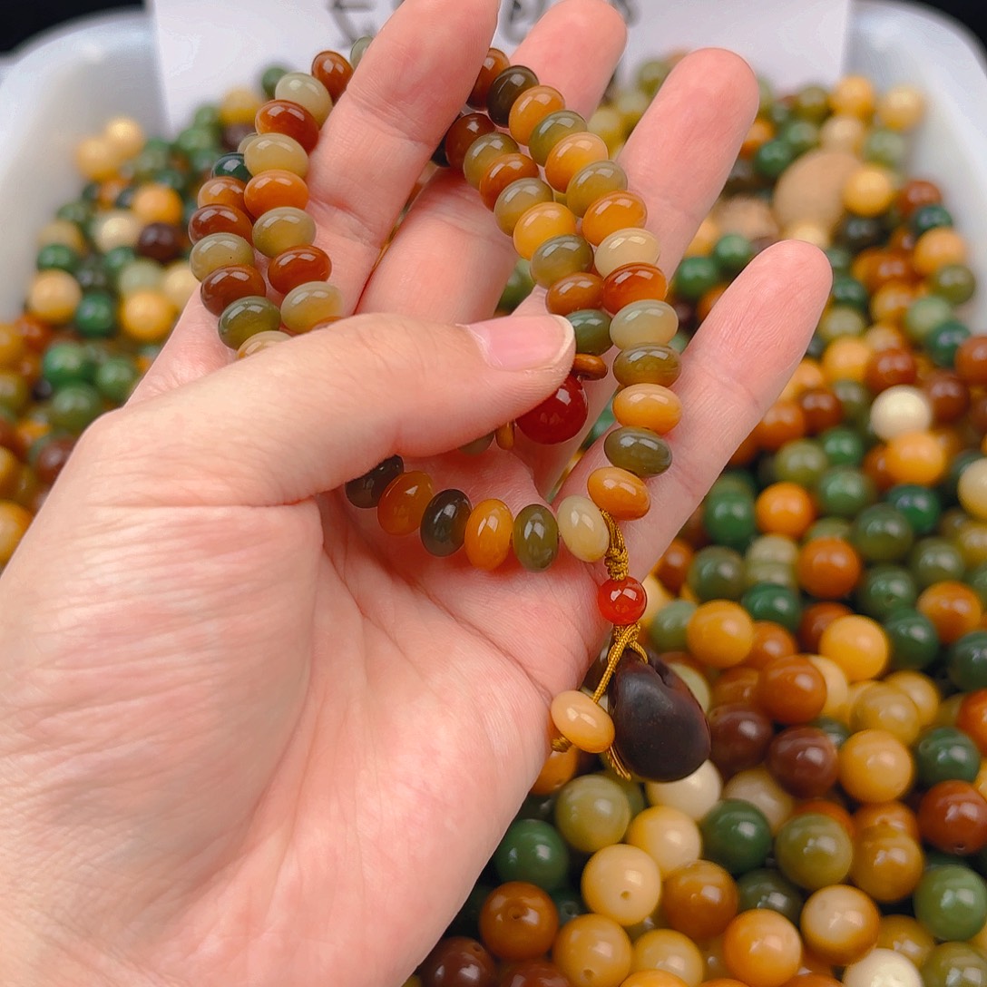 吊坠菩提根/象牙果敦煌小算盘双圈手串