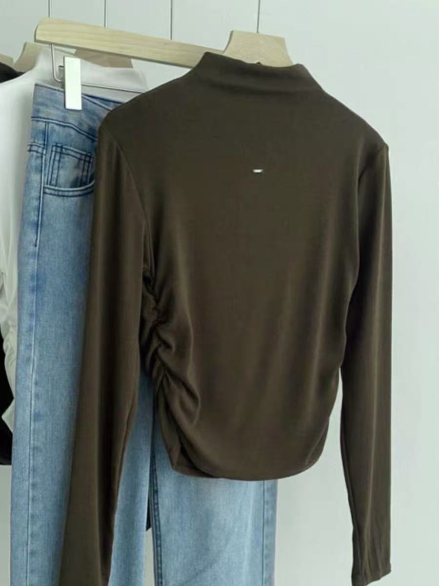 【YZ•衣系列】NN921-时尚女装设计感打底衫半高领圆领百搭