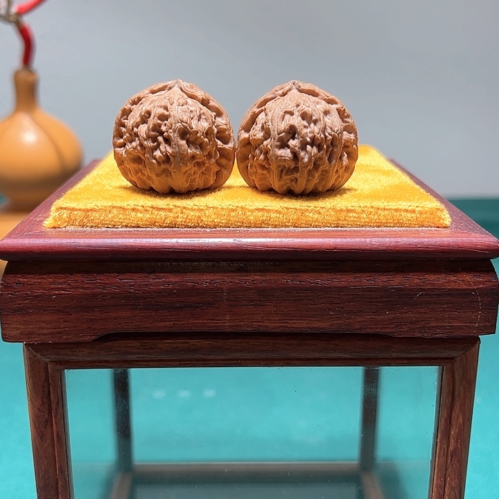 文玩核桃把件热**塔热爱巴塔 34全品白狮子