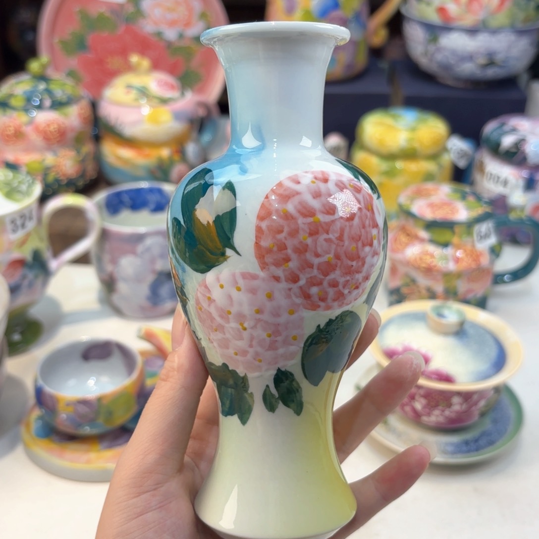 景德镇手绘高温釉下彩陶瓷茶具