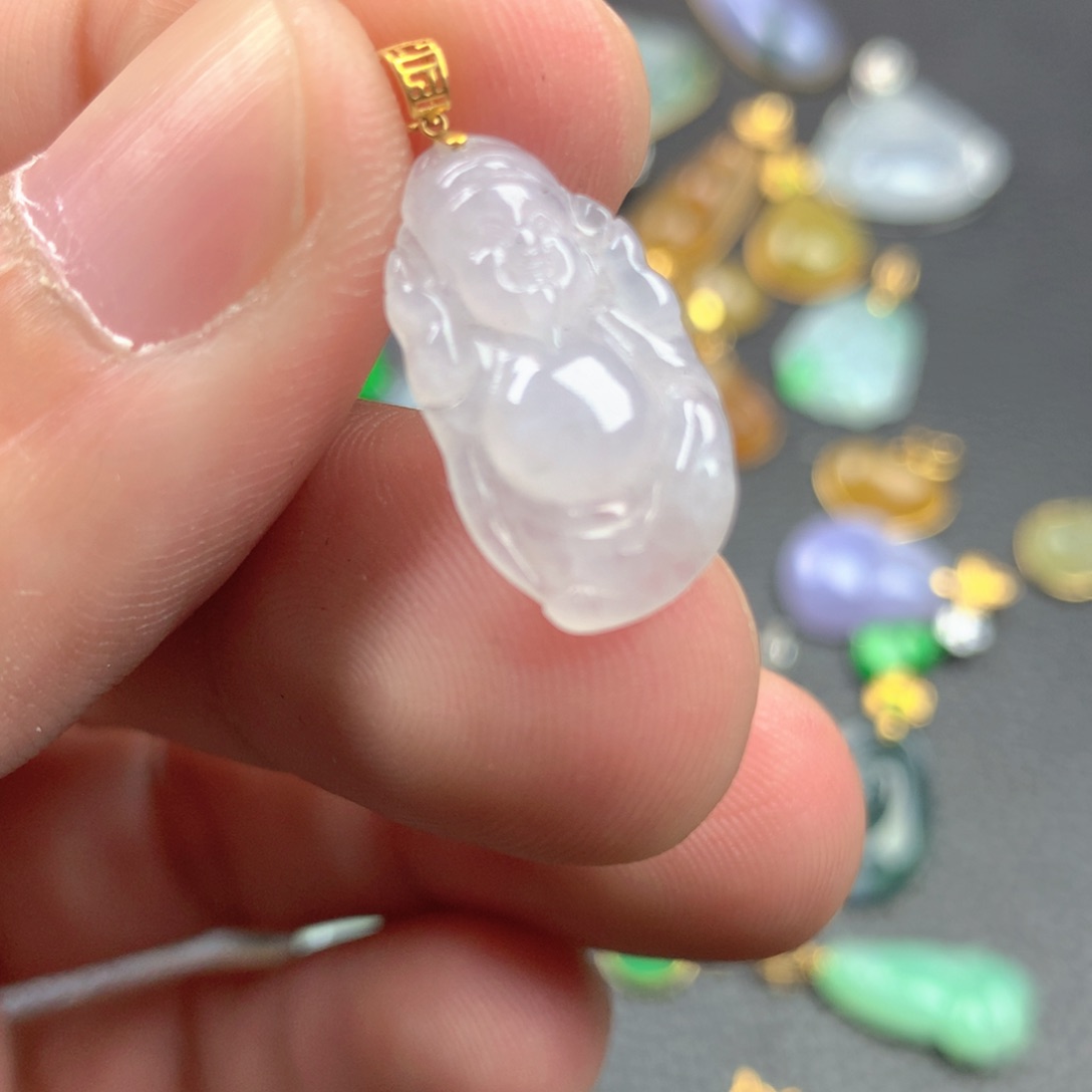 【闪购商品】颈饰18K金镶嵌翡翠翡翠