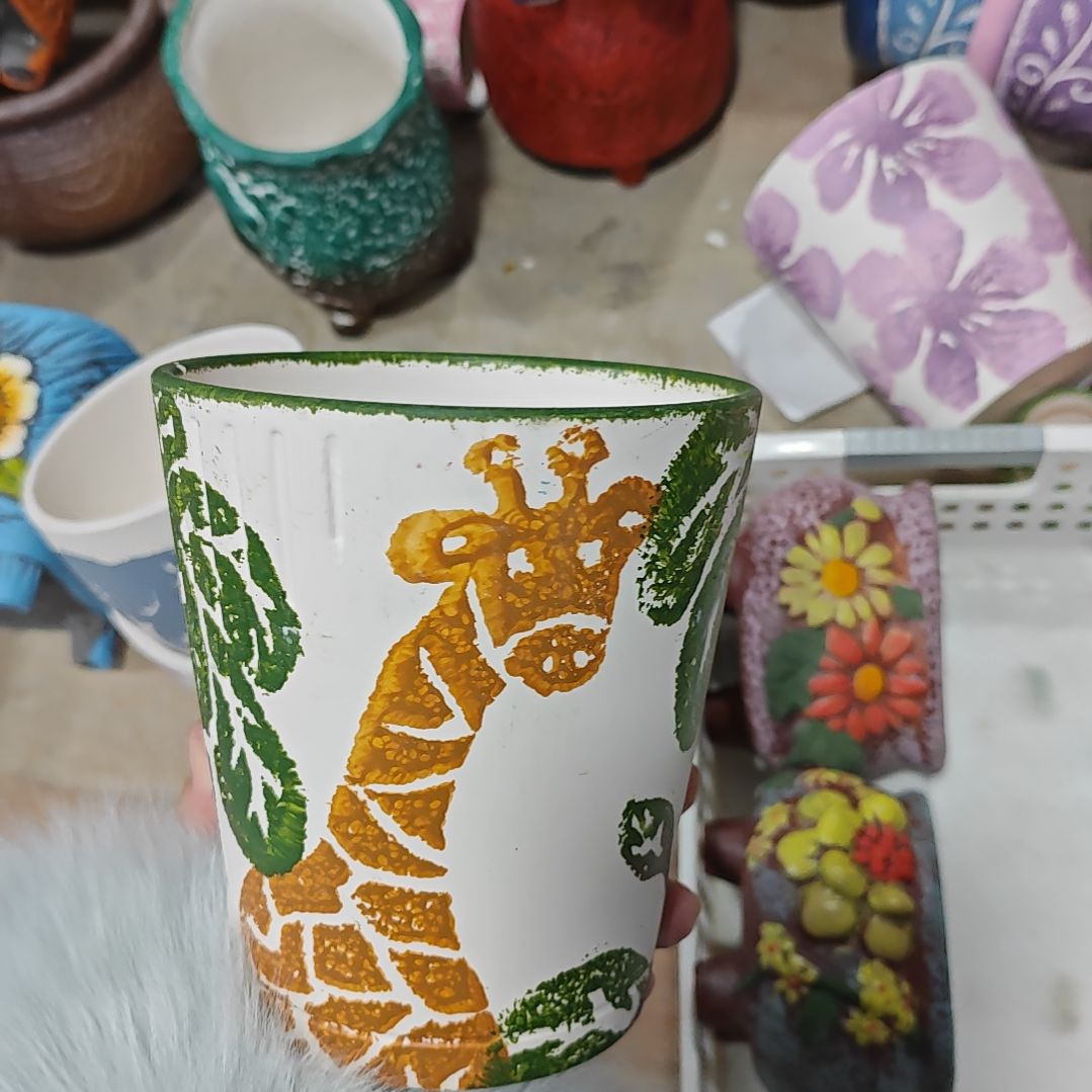 红陶吸水透气的白陶花盆凑满12发货