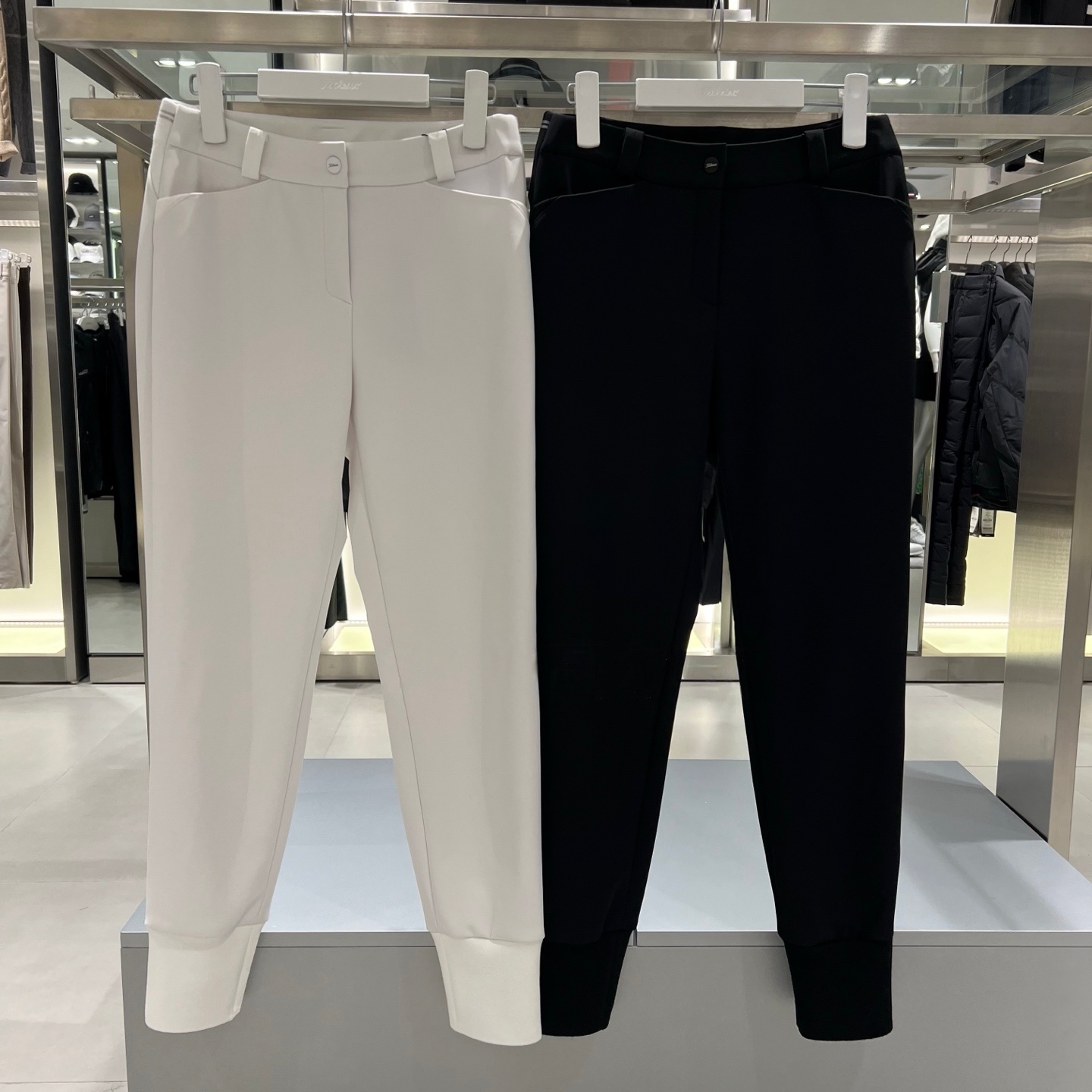 T家新款外贸原单高尔夫服装女士长裤25秋冬百搭时尚加绒束脚休闲