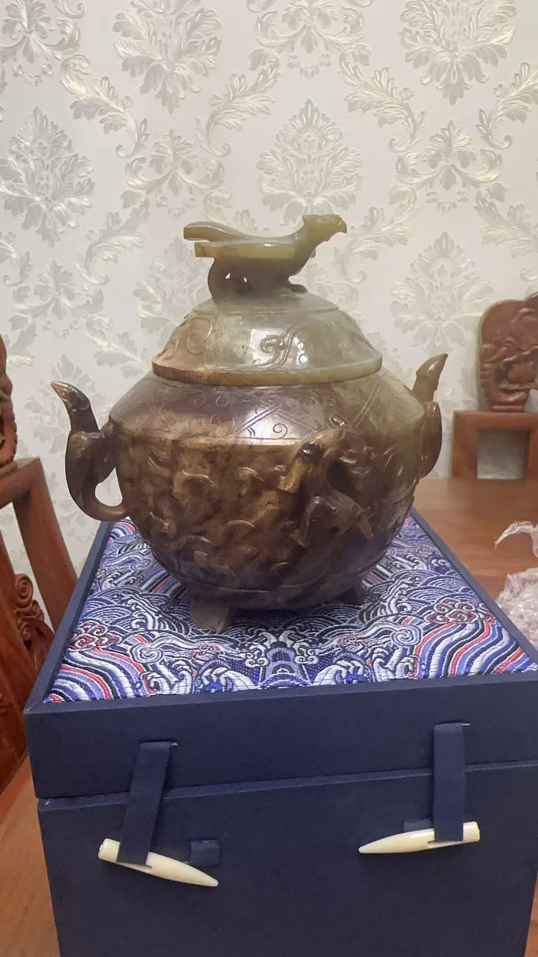 高端收藏和田玉壶摆件饰品