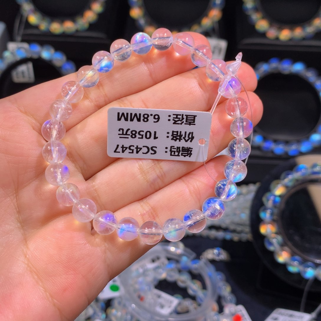 月光石手链未镶嵌林*SC4547#6.8mm