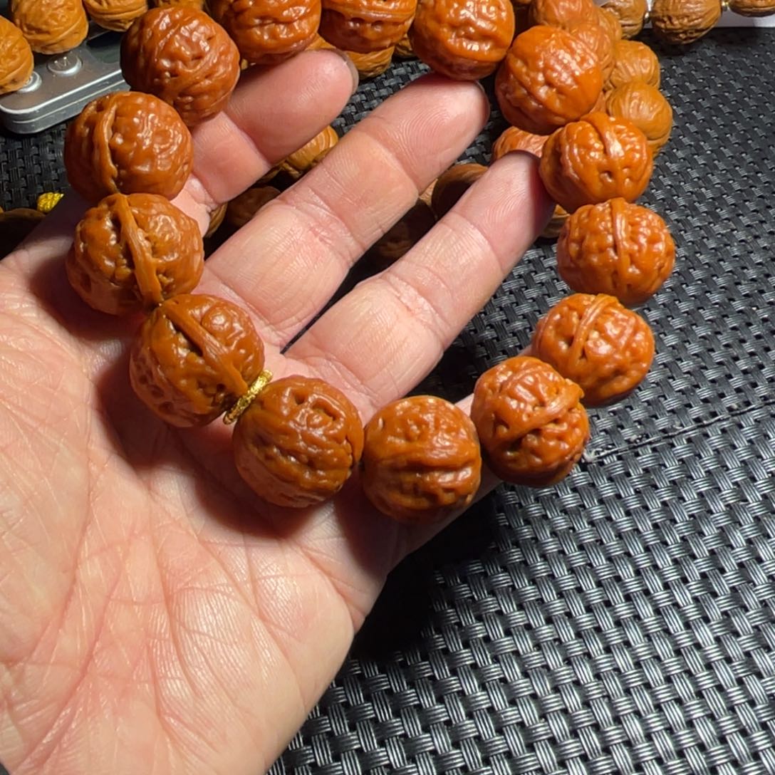 A****文玩核桃手串金蟾