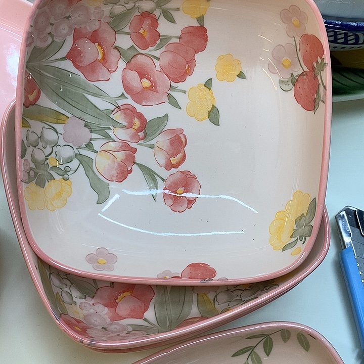 瓷3个放盘嘎嘎好看